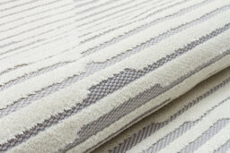 Silver Outdoor Rug, Geometric Striped Stain-Resistant Rug For Patio, 3mm Modern Outdoor Area Rug-190Cm X 290Cm - thumbnail 8