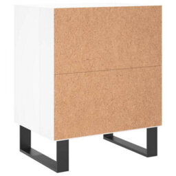 Berkfield Bedside Cabinets 2 Pcs High Gloss White 40X30X50 Cm Engineered Wood - thumbnail 7