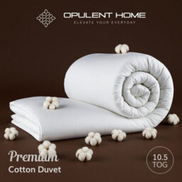 Opulent Home 10.5 Tog All-Season Duvet - 100% Cotton, Soft & Hypoallergenic - Double - thumbnail 4