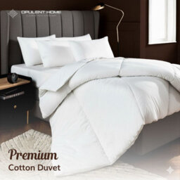 Opulent Home 10.5 Tog All-Season Duvet - 100% Cotton, Soft & Hypoallergenic - Double - thumbnail 2