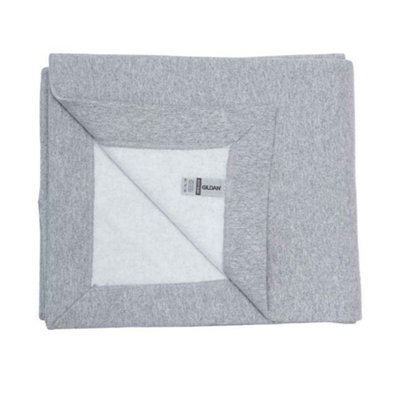 Gildan Fleece Stadium Blanket Sports Grey (One Size)