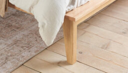 Save On Goods UK 5Ft King Size Oak And Rattan Wood Wooden Bed Frame,bedstead - thumbnail 2
