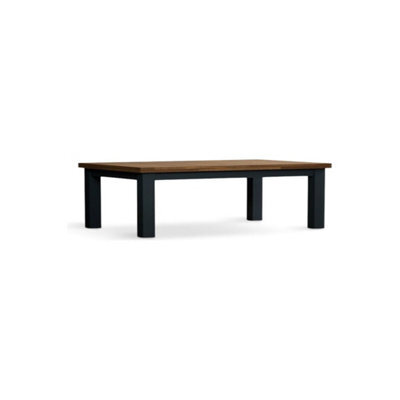 Furniture 48 Extending Romney 140Cm Oak And Dark Blue Painted Dining Table