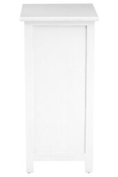 Orsina Spacious White 3 Drawers Chest, Modern Appeal Chest Of Drawers For Livingroom, Minimalist Chest For Bedroom - thumbnail 3