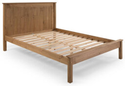 Save On Goods UK 4Ft Small Double Waxed Pine,wood,wooden Low Foot End,solid Panel Bed Frame.shaker Style - thumbnail 5