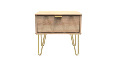 Dallas 1 Drawer Side Table In Bardolino Oak (Ready Assembled) - image 1