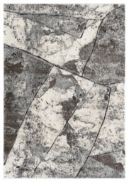 Eleanor Modern Embossed Contemporary Living Room Area Rug - Slate Design,grey,80 X 150 Cm - thumbnail 2