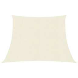 Berkfield Sunshade Sail 160 G/m2 Cream 4/5X3 M Hdpe - thumbnail 1
