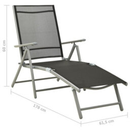 Berkfield 9 Piece Garden Lounge Set Black And Silver - thumbnail 8