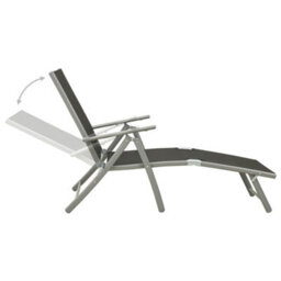 Berkfield 9 Piece Garden Lounge Set Black And Silver - thumbnail 6