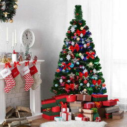 Shatchi 7Ft/210Cm Multicolour Fibre Optic Christmas Tree Led Pre-Lit - thumbnail 3