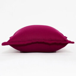 Homescapes Luxury Outdoor Cushions 2 Set, Waterproof Filled Cushions, Soft-Touch,plain Burgundy Red,for Garden And Indoors,45X45Cm - thumbnail 3