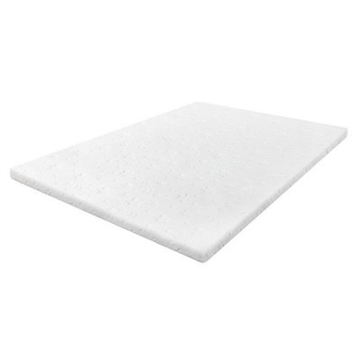 5Cm Double Memory Foam Mattress Topper Bamboo Charcoal Washable - image 1
