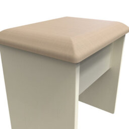 Lancaster Stool In Cream & Oak (Ready Assembled) - thumbnail 4