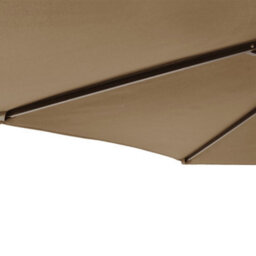Berkfield Garden Parasol With Steel Pole Taupe 225X225X212 Cm - thumbnail 8