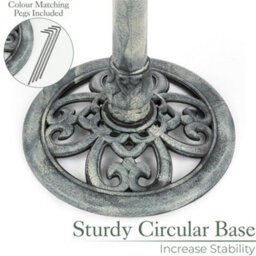 Christow Metal Effect Clam Shell Bird Bath Grey - thumbnail 4