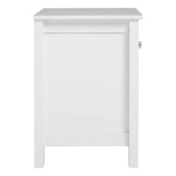 Living And Home White Small Side Table With Drawer For Living Room - thumbnail 5