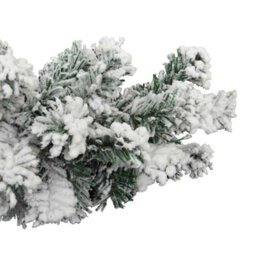 Vidaxl Christmas Garland With Flocked Snow Green 10 M Pvc Christmas Garlands - thumbnail 4