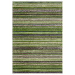 Melrose Mubai Stripe Wool Made Green Area Rug 120/170Cm - thumbnail 4