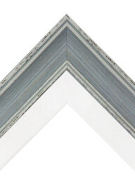 Frames By Post Scandi Distressed Blue Frame With White Mount For Image Size A2 - thumbnail 5
