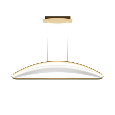 Luminosa Lighting Luminosa Breeze Modern Bar Pendant Ceiling Light Brass 3000K 2040Lm Acrylic Shade - image 1