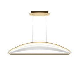 Luminosa Lighting Luminosa Breeze Modern Bar Pendant Ceiling Light Brass 3000K 2040Lm Acrylic Shade - thumbnail 1