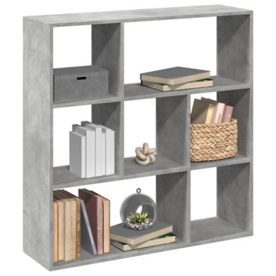 Berkfield Room Divider Bookcase Concrete Grey 102X29X103.5 Cm Engineered Wood - image 1