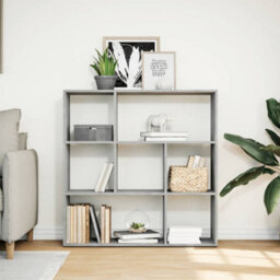 Berkfield Room Divider Bookcase Concrete Grey 102X29X103.5 Cm Engineered Wood - thumbnail 3