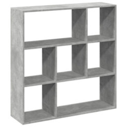 Berkfield Room Divider Bookcase Concrete Grey 102X29X103.5 Cm Engineered Wood - thumbnail 7