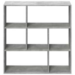 Berkfield Room Divider Bookcase Concrete Grey 102X29X103.5 Cm Engineered Wood - thumbnail 5