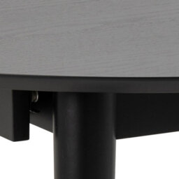 Furniture To Go Montreux Round Extending Dining Table In Black 115-154 Cm - thumbnail 8
