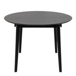 Furniture To Go Montreux Round Extending Dining Table In Black 115-154 Cm - thumbnail 2