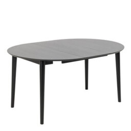 Furniture To Go Montreux Round Extending Dining Table In Black 115-154 Cm - thumbnail 3