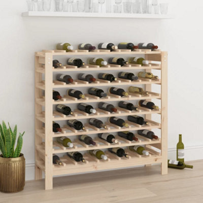 Vidaxl Wine Rack 109.5X30X107.5 Cm Solid Wood Pine - image 1