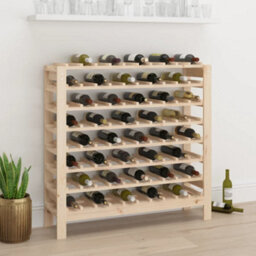 Vidaxl Wine Rack 109.5X30X107.5 Cm Solid Wood Pine - thumbnail 1