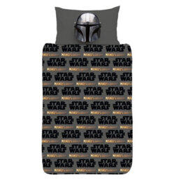 Star Wars The Mandalorian Helmet Reversible Duvet Set Multicoloured (Single) - thumbnail 2
