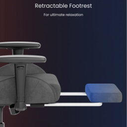 Flexispot Adjustable Reclining Gaming Chair With Footrest In Graphite Grey - thumbnail 6