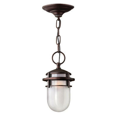 Victorian Bronze Led Chain Lantern With E27 Bulb - Ip23 Rated Outdoor Lighting - image 1