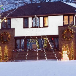 Taylor & Brown 3.6M Bright White 300 Led Waterfall Xmas Curtain Lights Icicle Fairy String With 6 Light Sequences - thumbnail 8
