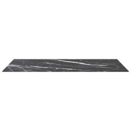 Berkfield Table Top Black 120X65 Cm 8mm Tempered Glass With Marble Design - thumbnail 3