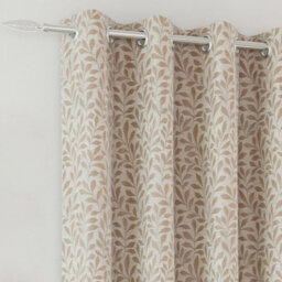 Enhanced Living Sherwood 100% Blackout, Thermal Natural Curtains With Eyelet Header (Pair) - 66X72 Inch (168X183Cm) - thumbnail 2