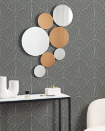 Beliani Wall Mirror Laxou 57 Cm 90 Cm Copper - thumbnail 2