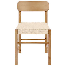 Beliani Set Of 2 Dining Chairs Allos Wood Brown - thumbnail 4