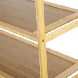 5 Tier Bamboo Shoe Rack Storage Wood Stand Organiser Vertical Shelf Rack - thumbnail 5