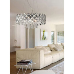 Luminosa Lighting Luminosa Kenzie Pendant 16 Light G4 Polished Chrome/crystal, Not Led/cfl Compatible - thumbnail 3