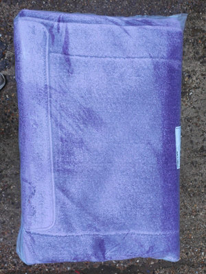 Biznest Set Of 4 Romany Gypsy Non Slip Washables Mats Rugs Tourer Bows Design Caravan 67X120Cm Purple
