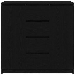 Vidaxl Sideboard With Drawers Black Oak 100.5X35X98.5 Cm Engineered Wood - thumbnail 6
