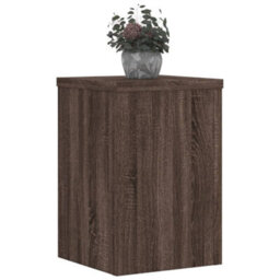 Walplus Plant Stands 2 Pcs Brown Oak 25X25X35 Cm Engineered Wood - thumbnail 3