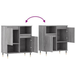 Berkfield Durable Sideboard Grey Sonoma 60X35X70 Cm Engineered Wood - thumbnail 9