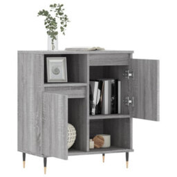 Berkfield Durable Sideboard Grey Sonoma 60X35X70 Cm Engineered Wood - thumbnail 4